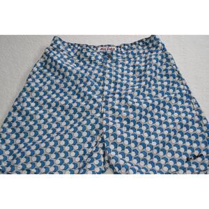 Mr. Swim Lined Swimming Trunks Shorts Mens Size Large Blue Geometric